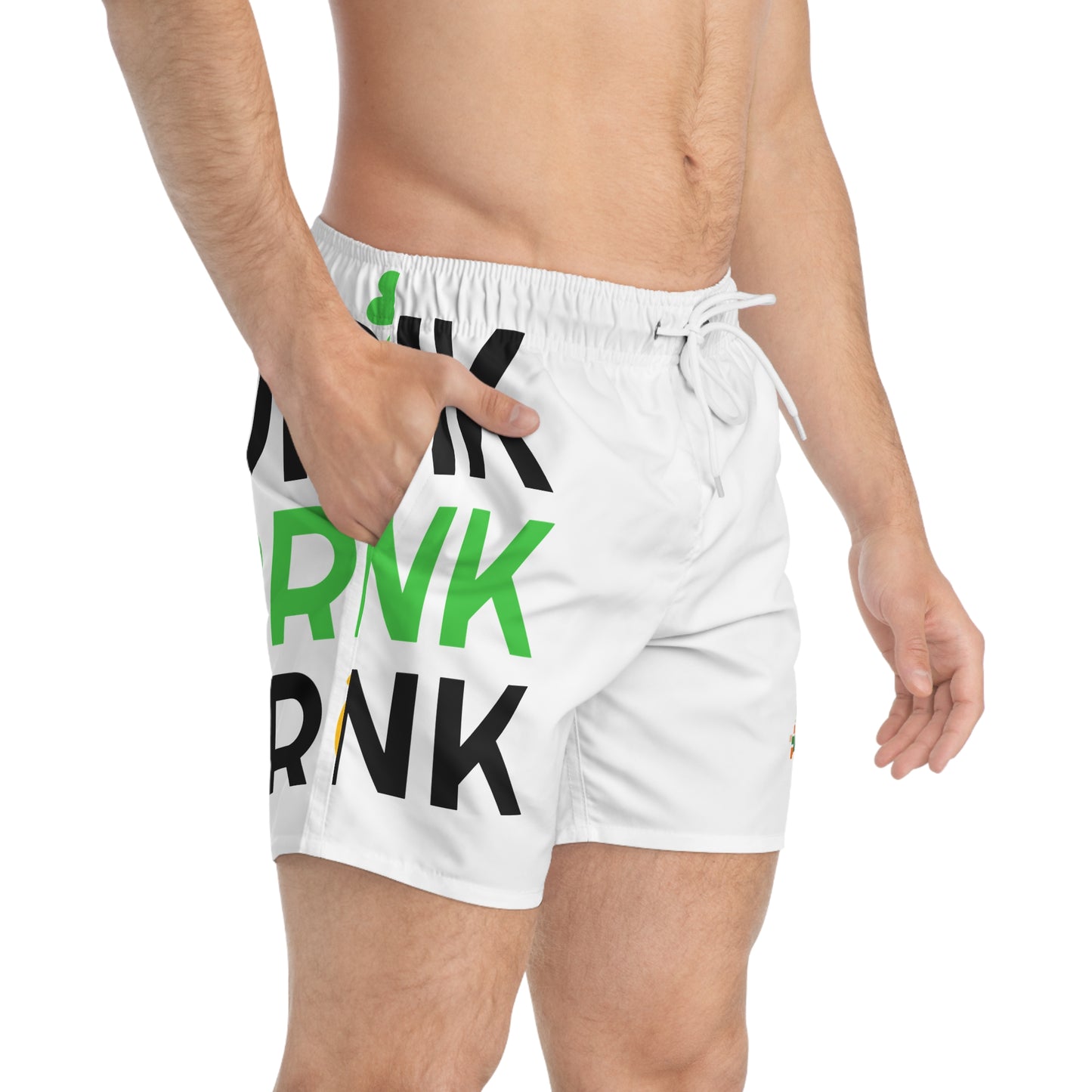 Bold Monochrome Swim Trunks for Summer Fun, Beach Wear, Vacation Style, Pool Party Attire, Hot Weather Comfort, Fun Outdoor Activities