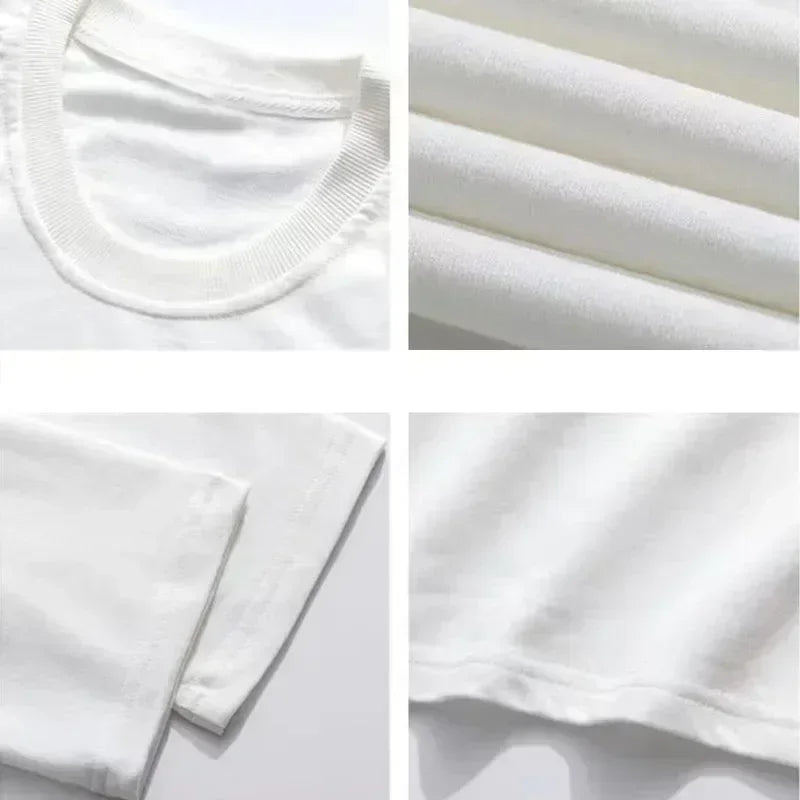 Men's Summer 100% Cotton Fashion Casual Loose Large Size Street Casual Bear Print Sports Crew Neck Short Sleeve T-Shirt