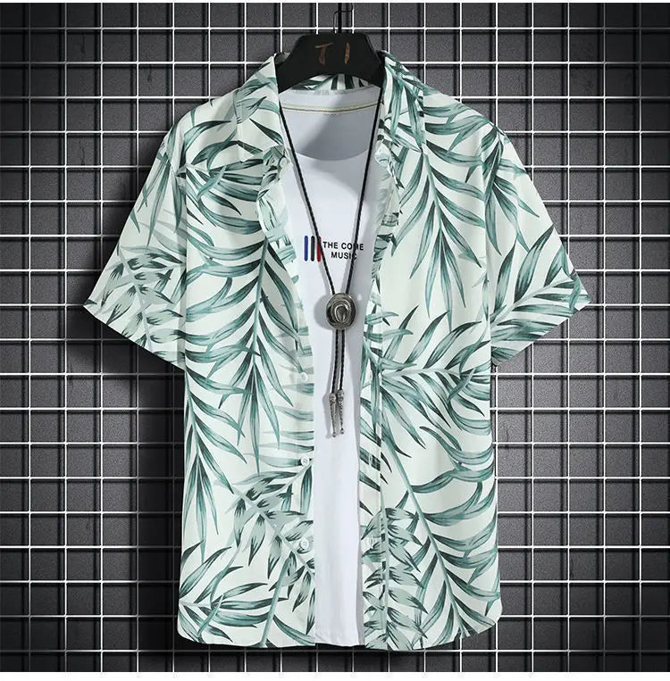 Beach Clothes For Men 2 Piece Set Quick Dry Hawaiian Shirt and Shorts Set Men Fashion Clothing Printing Casual Outfits Summer
