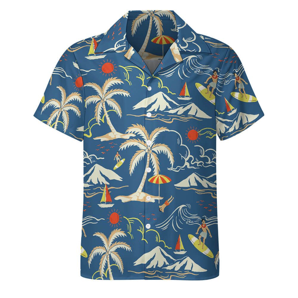 Vibrant 2025 New upgrade Cuban collar shirt featuring a classic design and premium four-way stretch fabric.